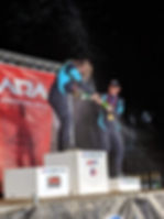 RalyGrl and co driver on the podium, was the only team to finish out of 6 at NEFR 2019 in NA4WD