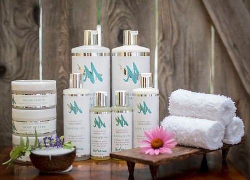 Our unique Mirbeau brand lotions, shampoos, conditioners and moisturizers.