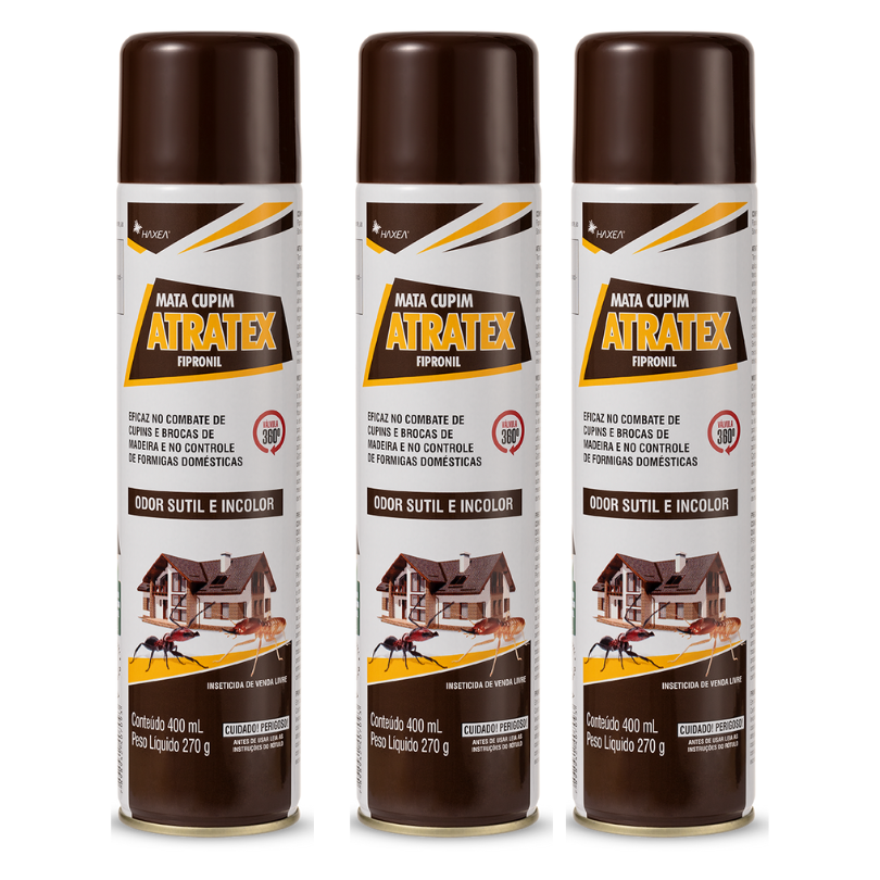 Atratex Cupinicida Aerosol 400ml Kit 3 Und Haxea