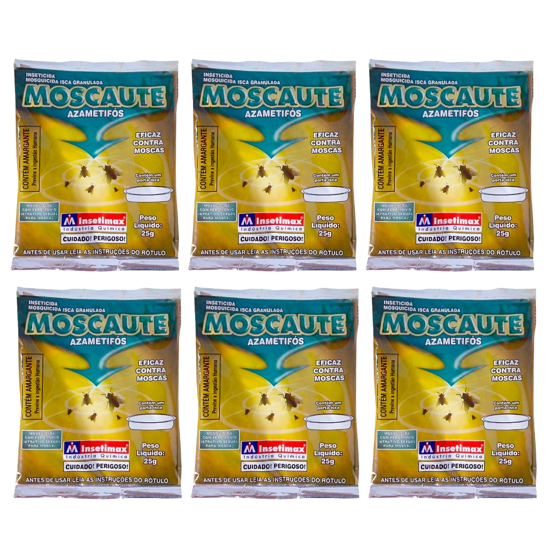 Moscaute Mata Mosca Kit Com 6 Und Insetmax