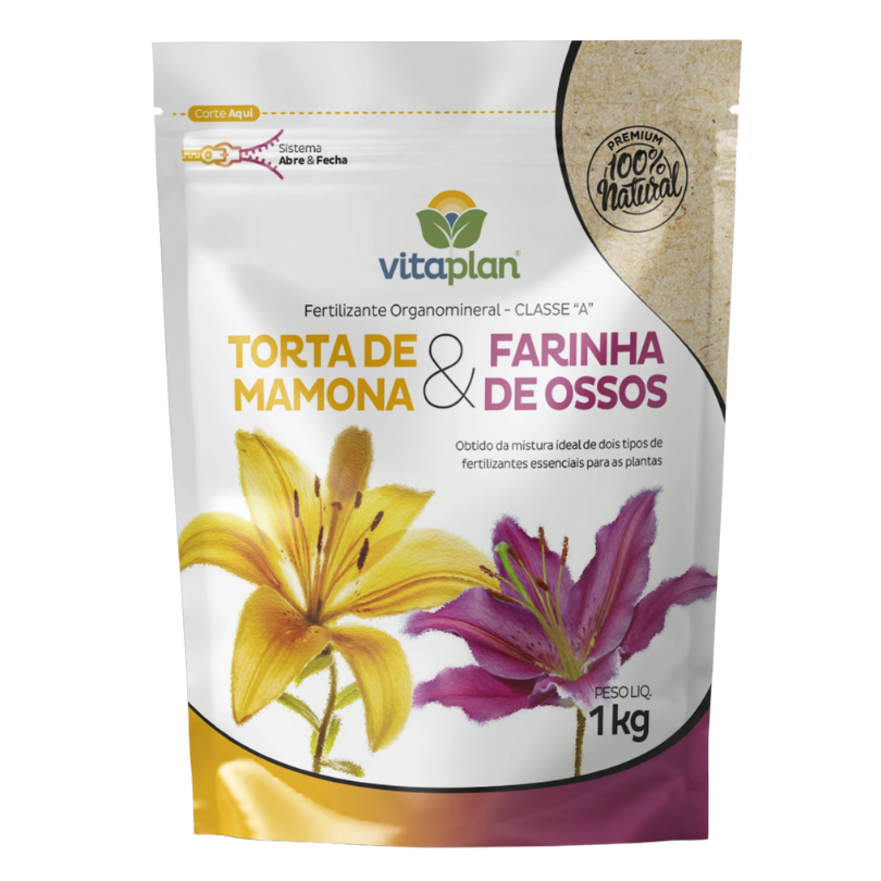 Torta De Mamona + Farinha De Osso 1kg Pc Nutriplant