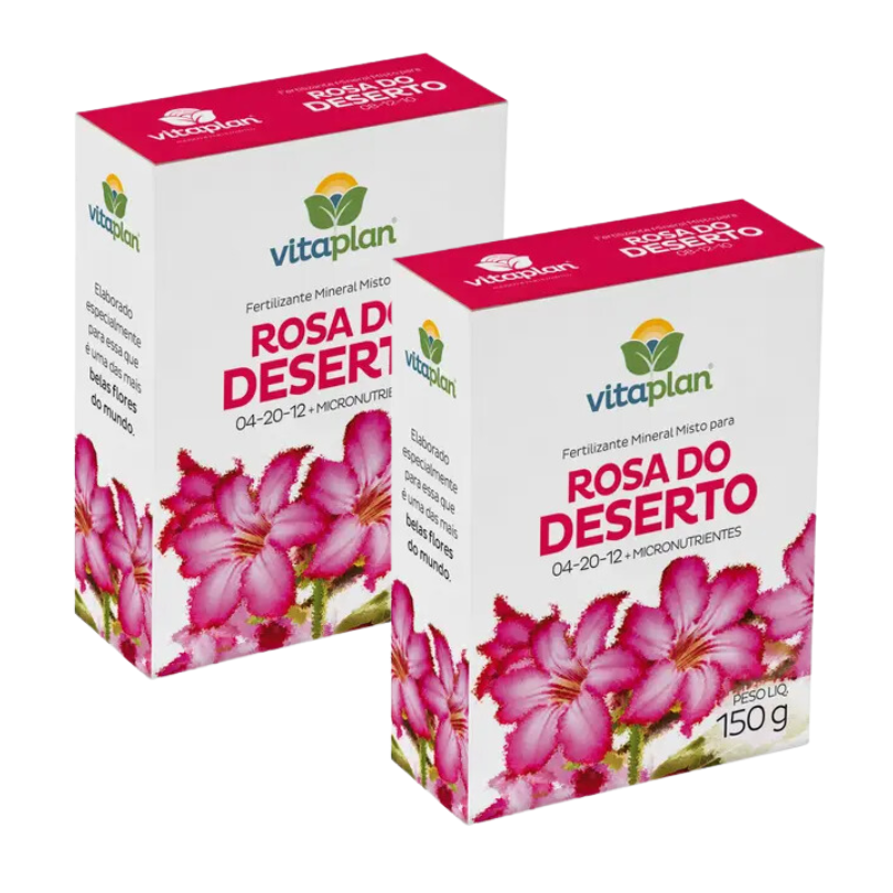 Adubo Fertilizante Rosa Do Deserto 04-20-12 150g Kit 2 Und Nutriplant