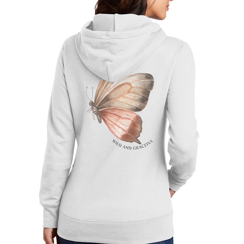Thumbnail: Transformation in Progress, Moth - Women's Pullover Hoodie