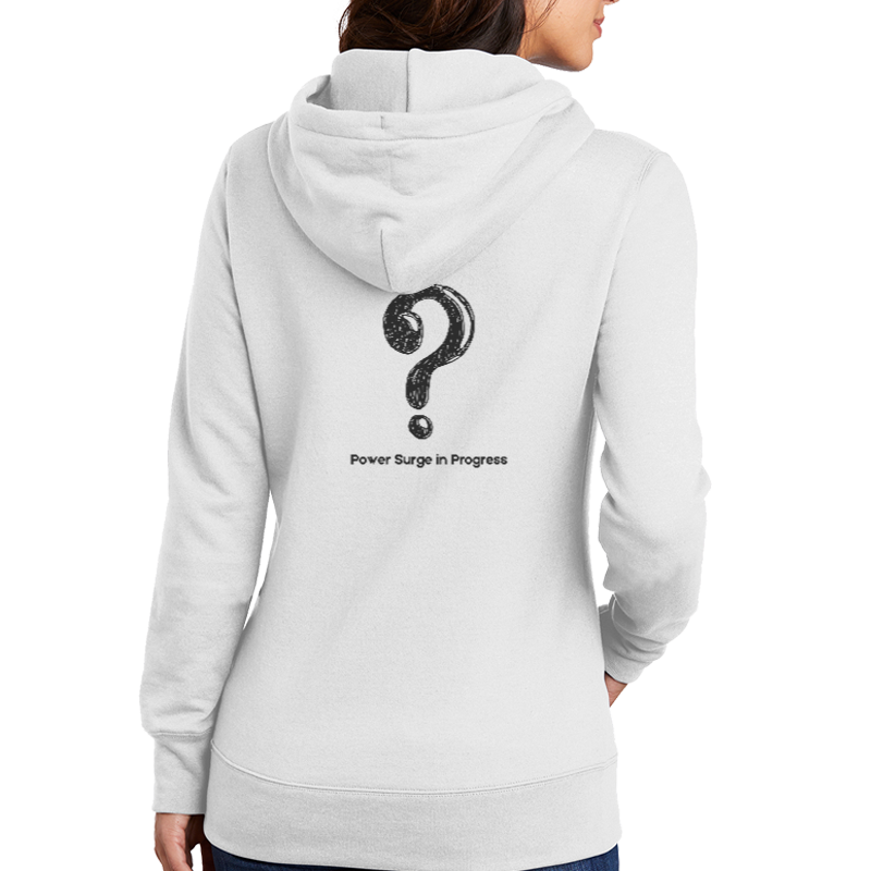 Thumbnail: Power Surge in Progess WHITE - Women's Pullover Hoodie