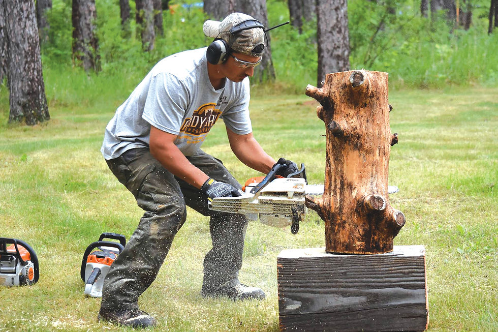 Scotty Petry, Chainsaw Artist, Andy Lake Woodworks