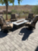 Fire Pit Seating Area Scottsdale AZ