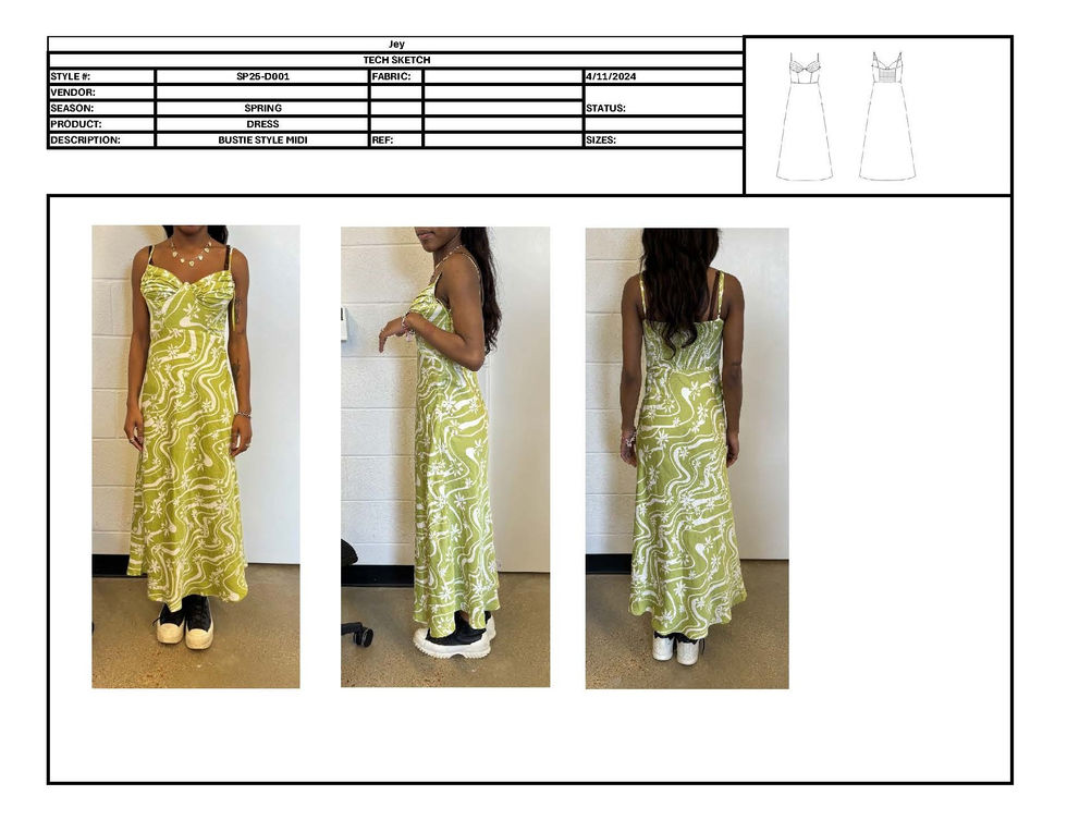 TECH PACK DRESS PPS fitting