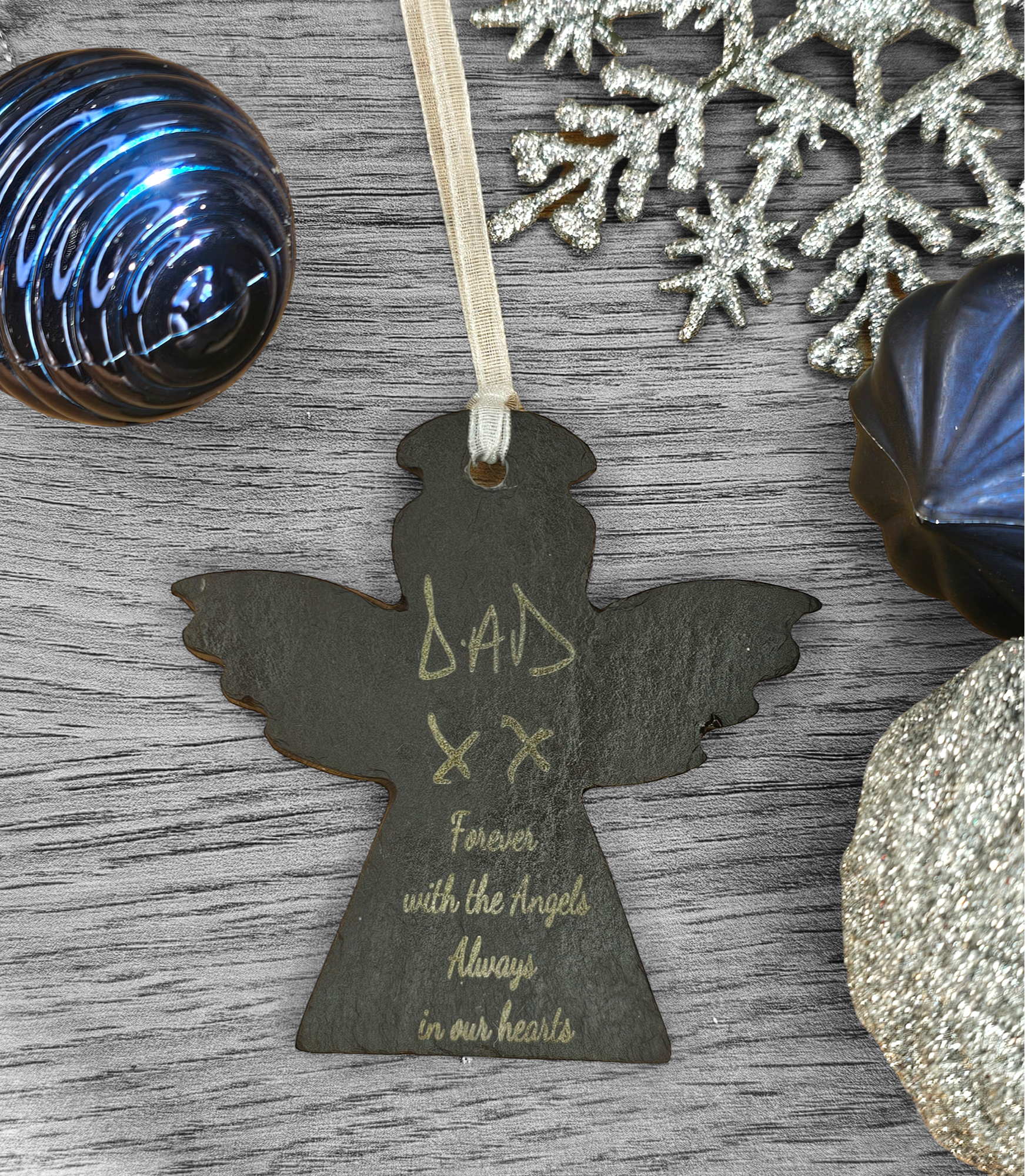 7cm Hanging Slate Angel