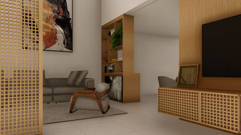 Proporcionamos um ambiente acolhedor, em total sintonia com a personalidade dos moradores. Nosso objetivo era integrar os espaços, criando uma unidade fluida que incentivasse a interação entre os diferentes ambientes da residência.