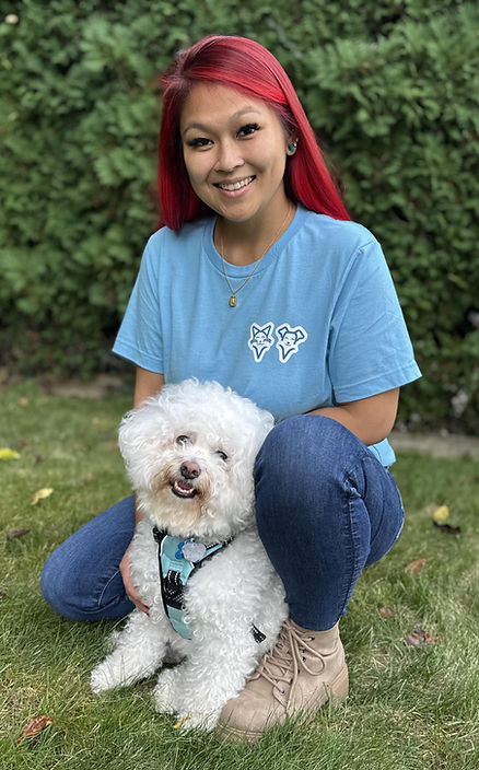 elaine-with-dog