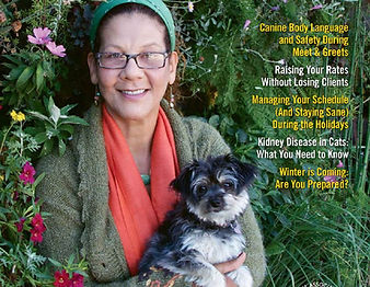 pet care professional on cover of NAPPS magazine