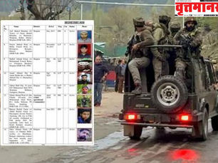 काश्मीर खोर्यातील 14 दहशतवाद्यांची यादी तयार