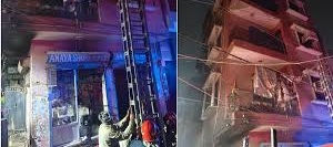 राजधानी दिल्लीत आग्नितांडव: चार मजली इमारतील भीषण आग 4 जणांचा होरपाळून मृत्यू अनेक जखमी