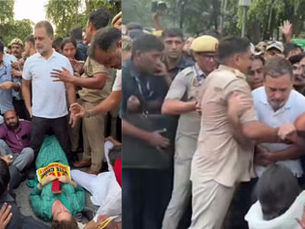 मुख्य निवडणुक आयुक्त ज्ञाणेश कुमार यांच्या राजिनाम्यासाठी राहुल गांधी आक्रमक आंदोलनापूर्वीच जंतर-मंतरवर गोंधळ; राहुल गांधी, प्रियंका गांधी पोलिसांच्या ताब्यात