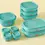 Thumbnail: 20 Pieces Of Green Food Storage Set , 20 Size Containers + Sealing Lid: Green M