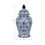 Thumbnail: Chinoiserie Stoneware Ceramic Ginger Jar with Lid - Traditional Decorative Acce