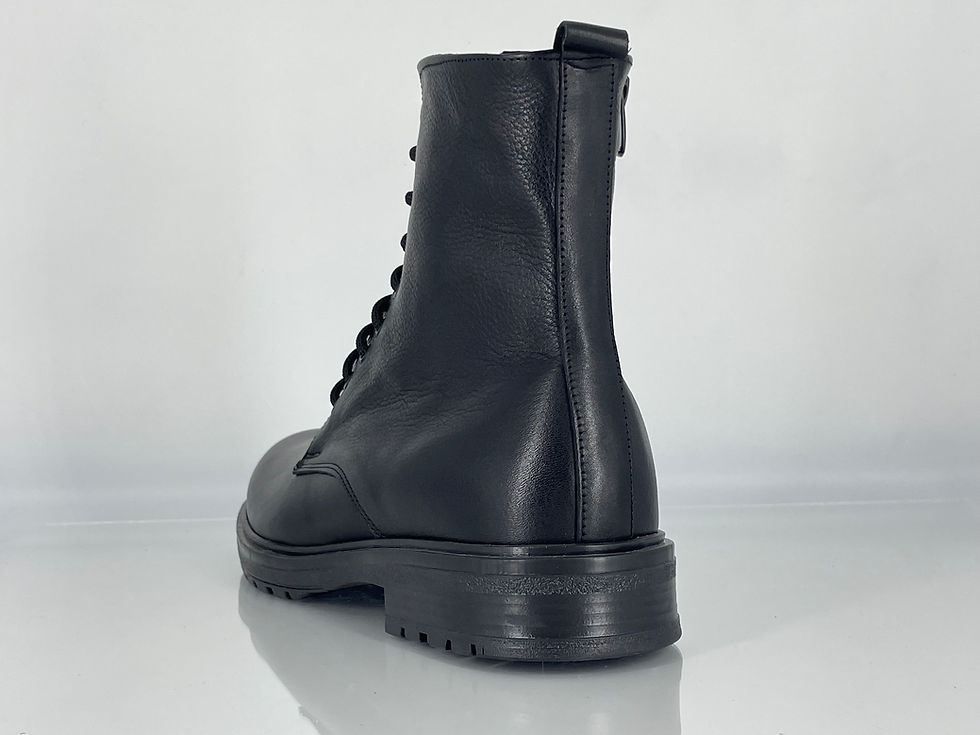 Thumbnail: MEN'S LEATHER BOOTS BLACK 1000