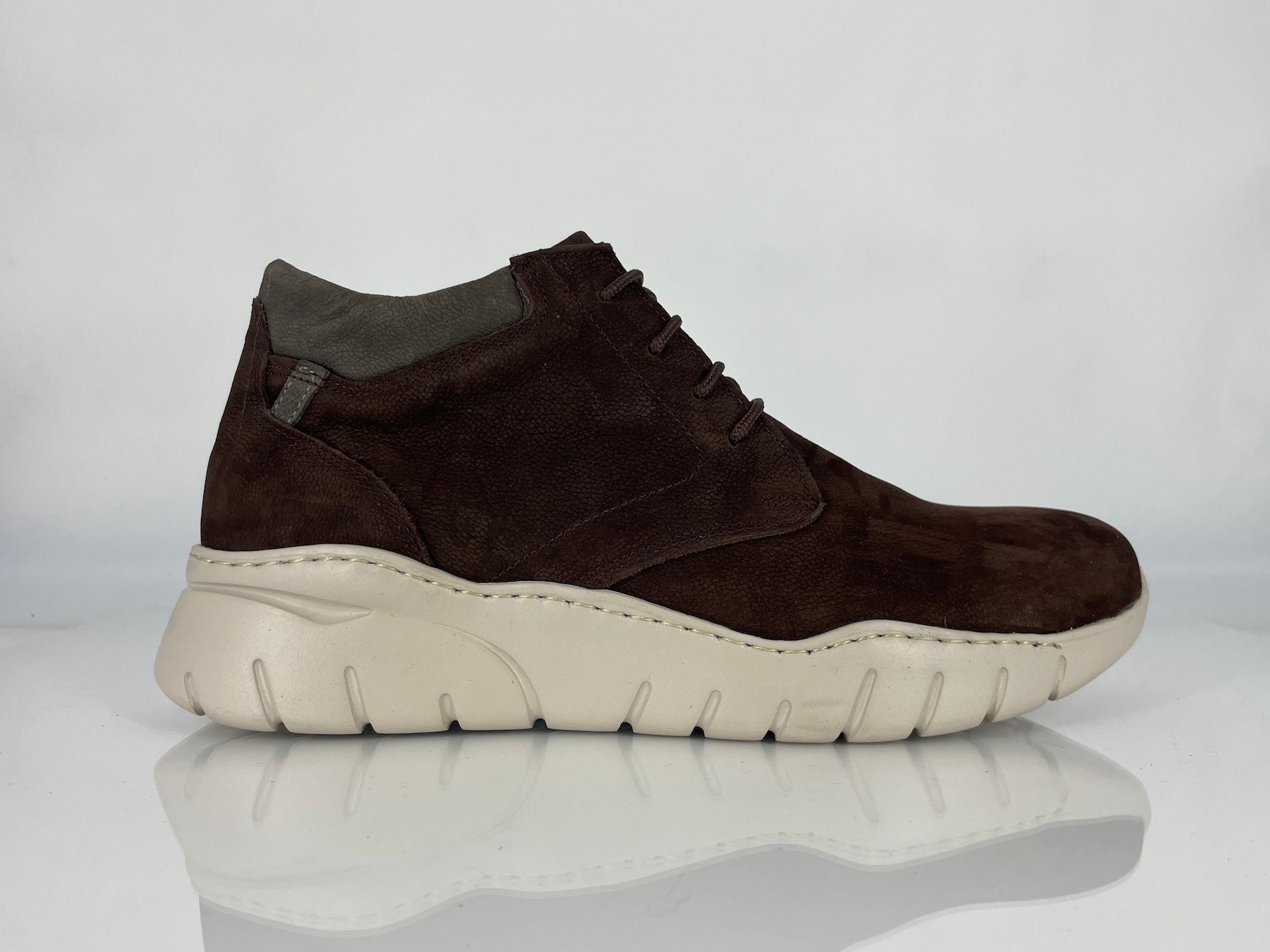 MEN'S LEATHER SNEAKER BROWN NUBUCK 491