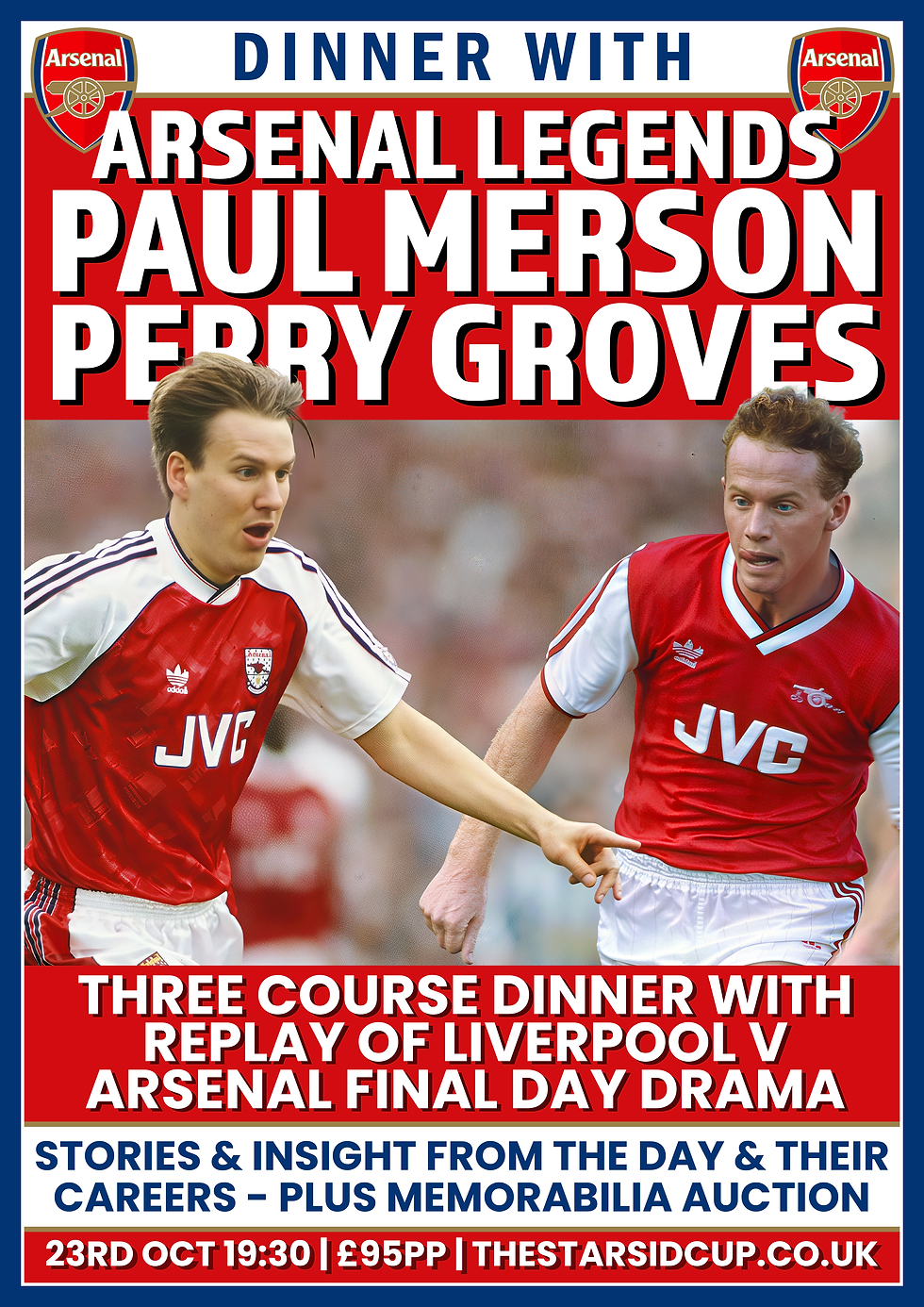 An Evening with Arsenal Legends Paul Merson & Perry Groves!