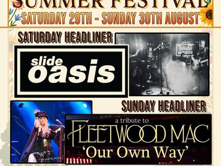 SLIDE OASIS & OUR OWN WAY: AUGUST BANK HOLIDAY FESTIVAL 🎸