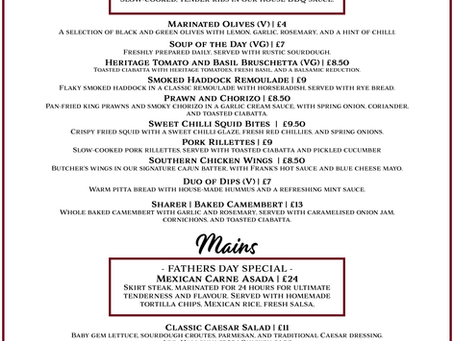 Make Dad's Day at The Kings Arms This Father's Day!