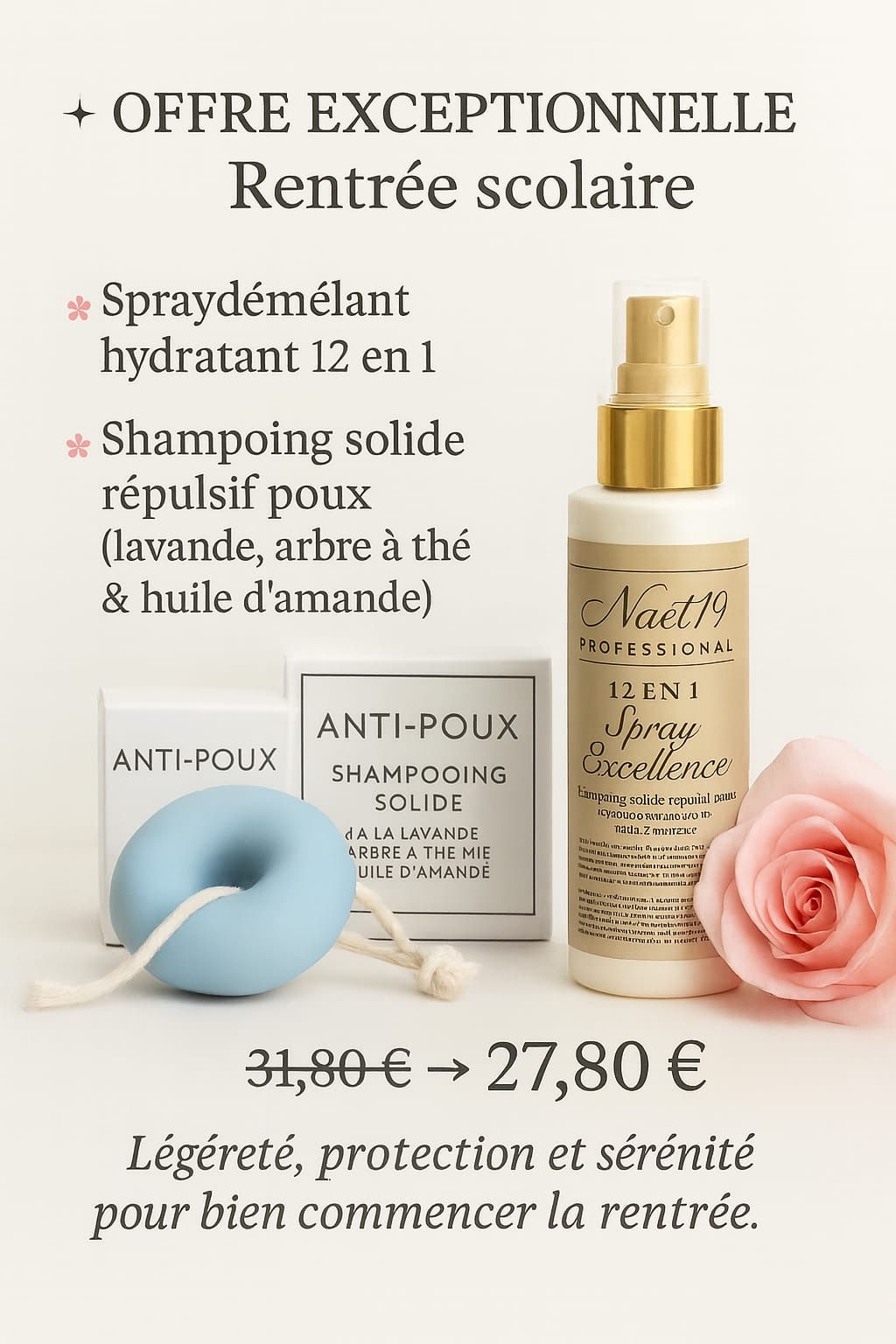 Offre rentrée scolaire - Répulsif à poux