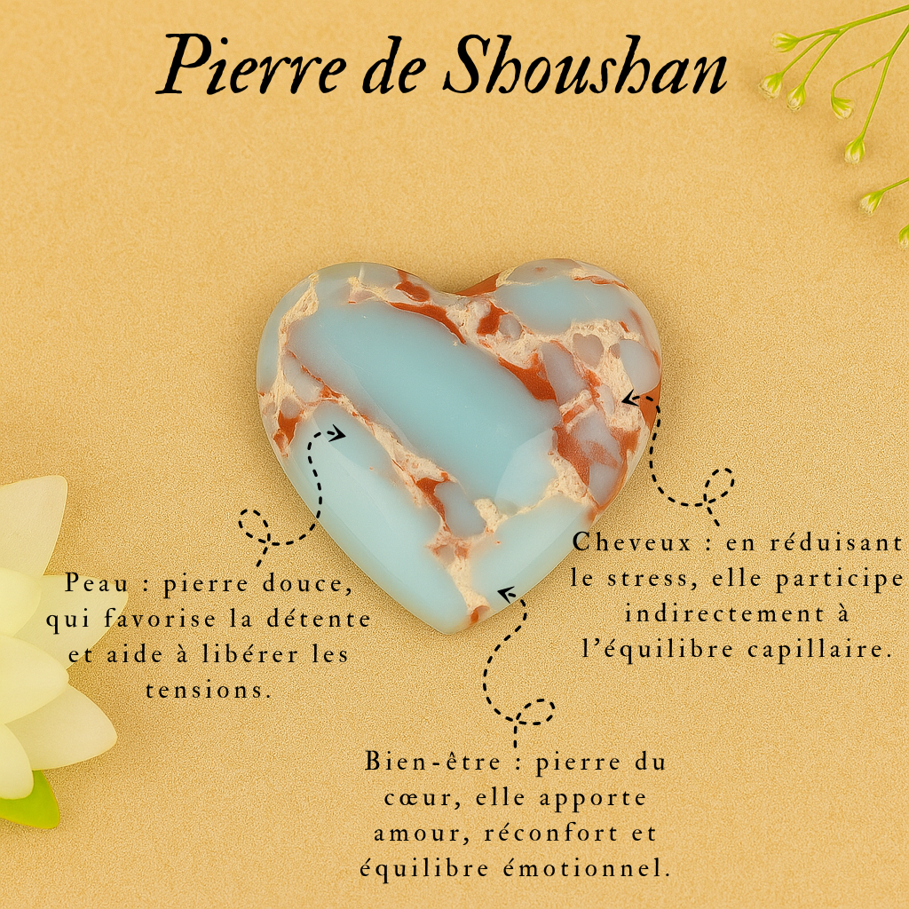 Pierre de Shoushan sculptée – Symbole d’amour & de douceur