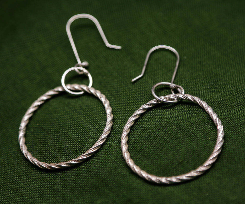 Thumbnail: Twisty Hoops Earrings