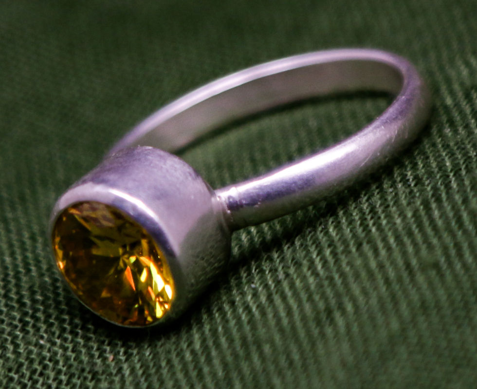 Thumbnail: CZ Citrine Ring