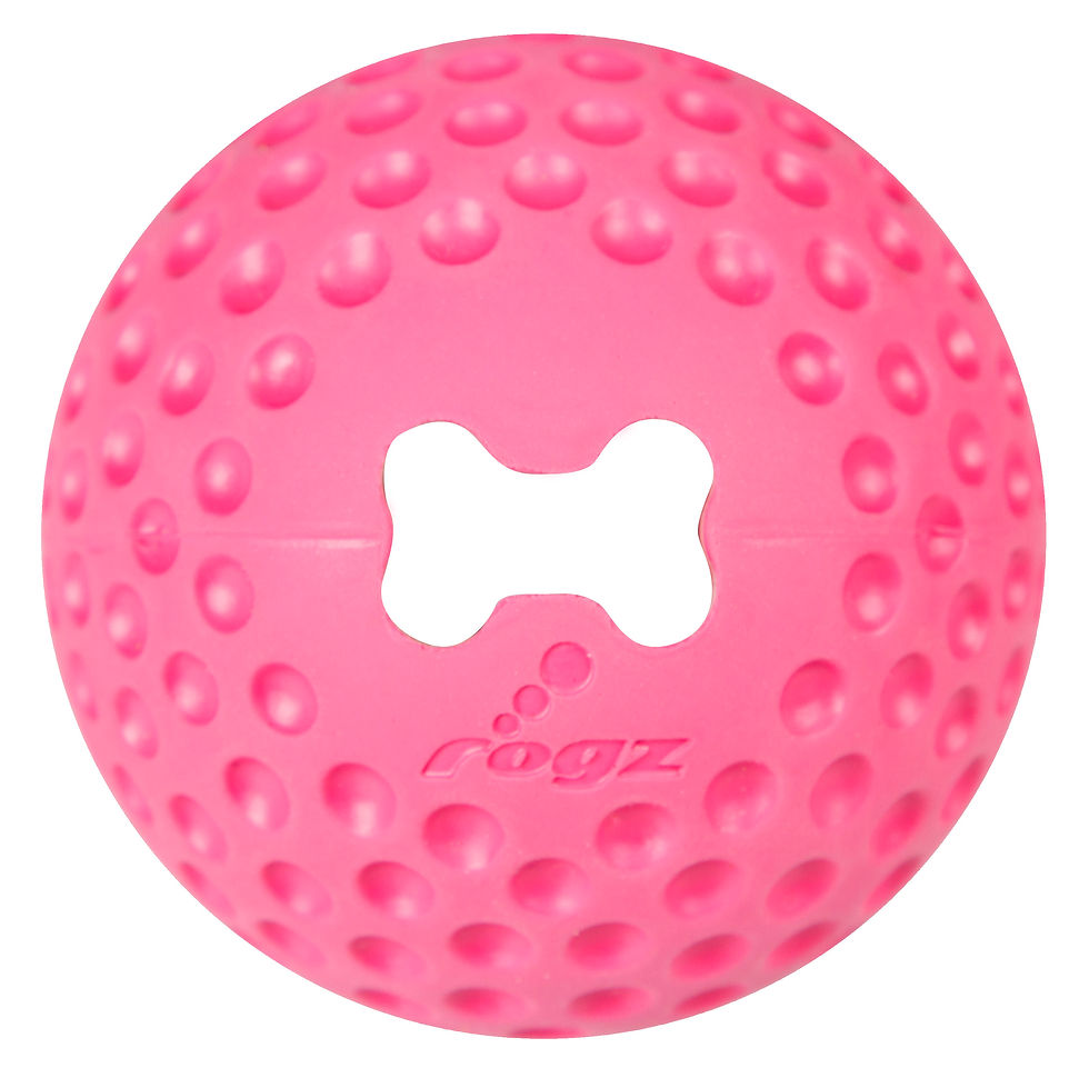 Rogz Dog Treat Ball, Gumz, (S,M,L) BLue,