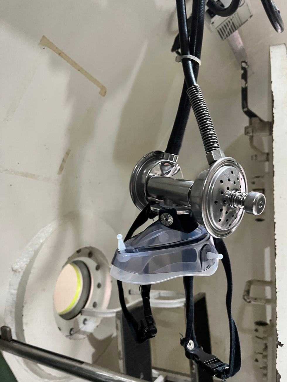 Eye-level view of diabetic foot ulcer treatment setup