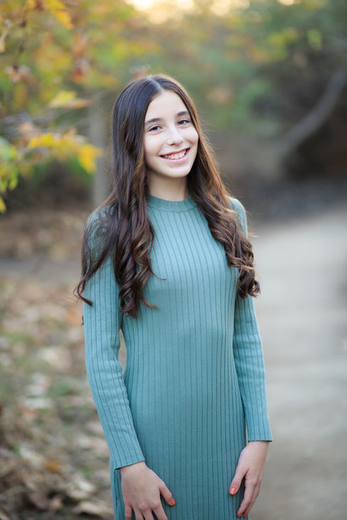 Young teenage girl posing for photo at San Elijo Lagoon