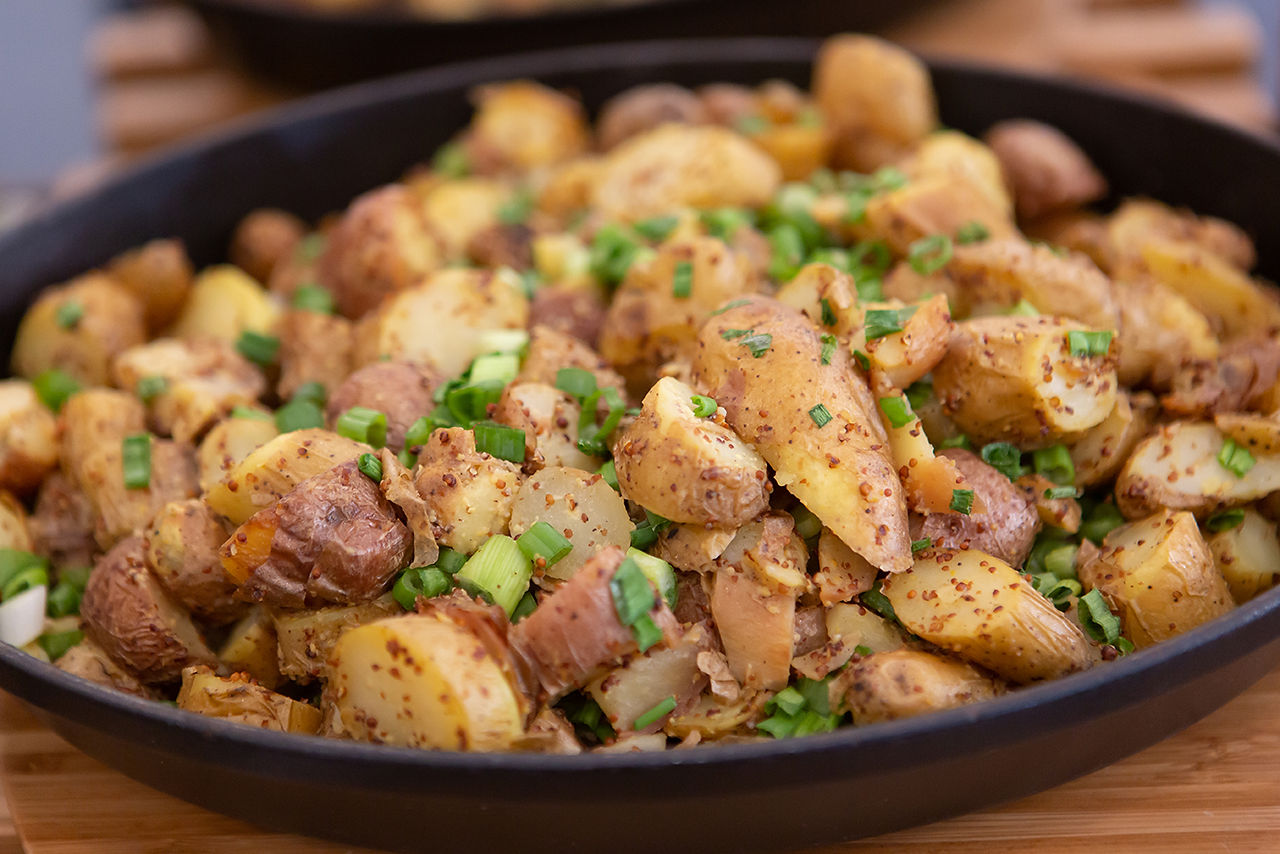 Potatos with green chives