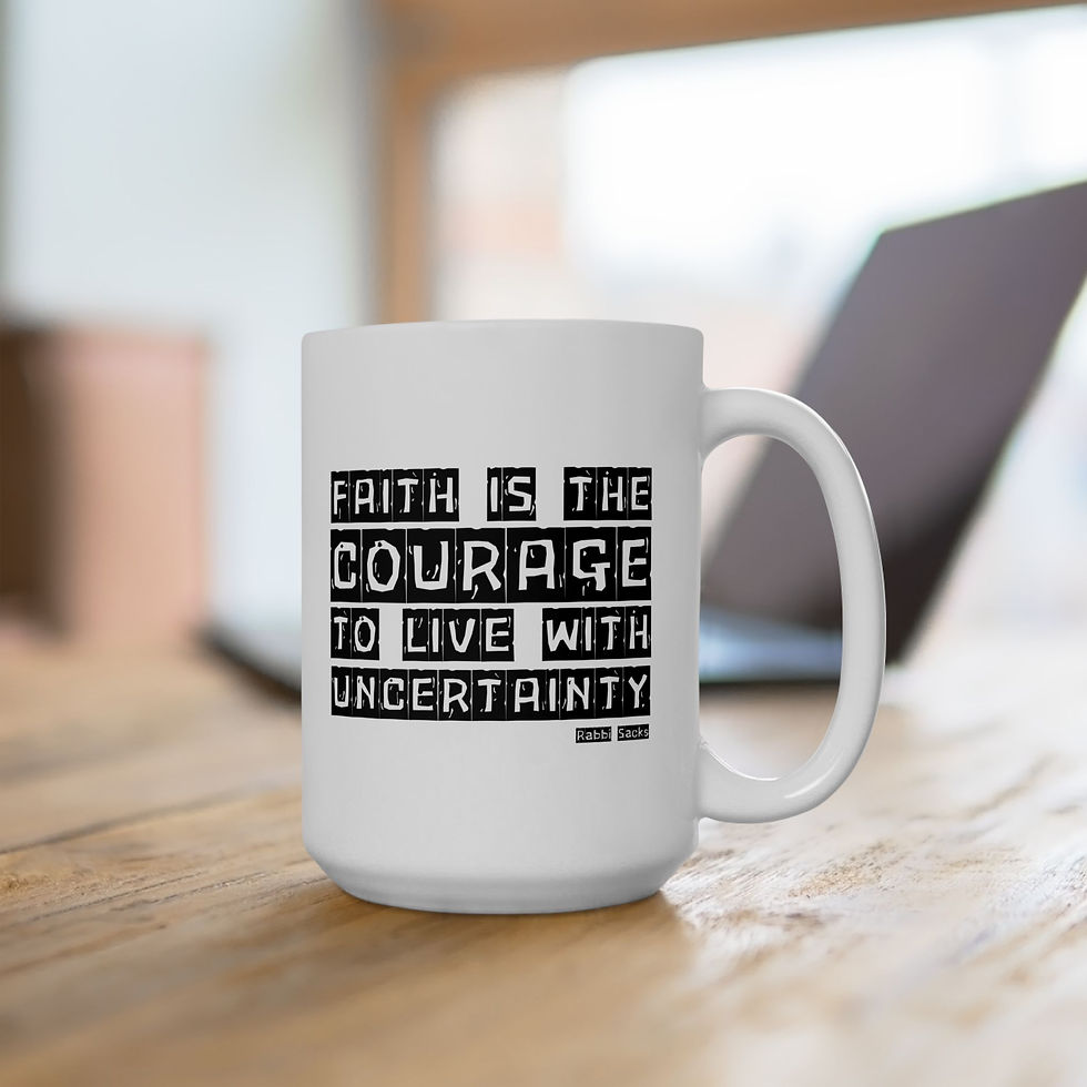 Thumbnail: "Faith Is" Ceramic Mug (11oz or 15oz)