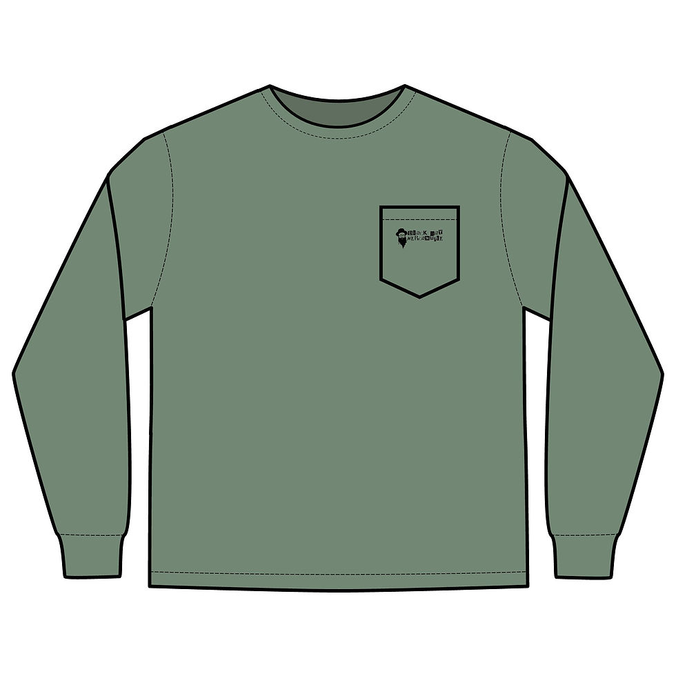 Thumbnail: "Do Not Desist From It" Unisex Long Sleeve Pocket T-Shirt
