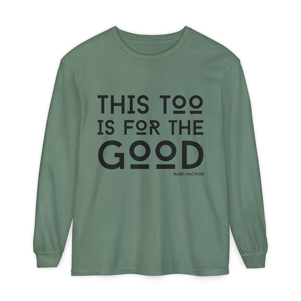 Thumbnail: "This Too is For the Good" Unisex Cotton Long Sleeve T-Shirt