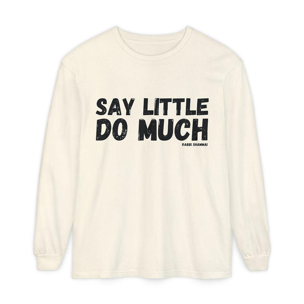 Thumbnail: "Say Little, Do Much" Unisex Cotton Long Sleeve T-Shirt