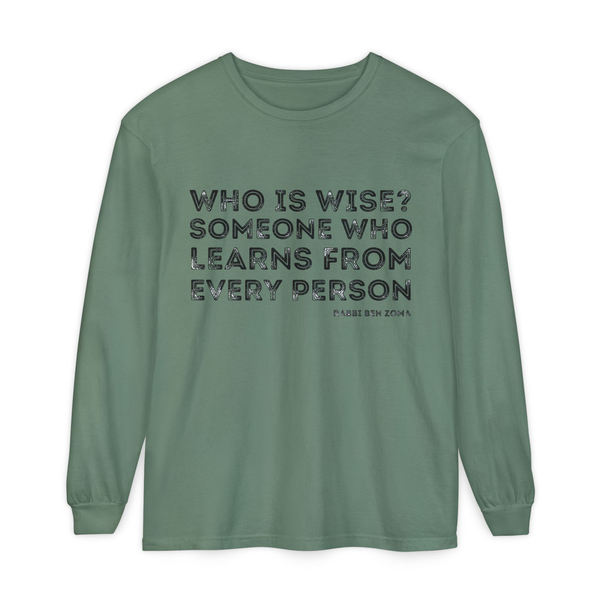 "Who is Wise?" Unisex Cotton Long Sleeve T-Shirt