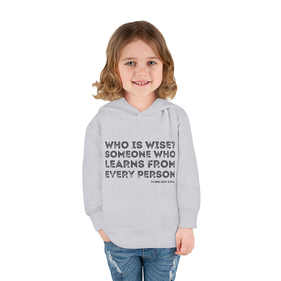 Thumbnail: "Who is Wise?" Toddler Pullover Fleece Hoodie
