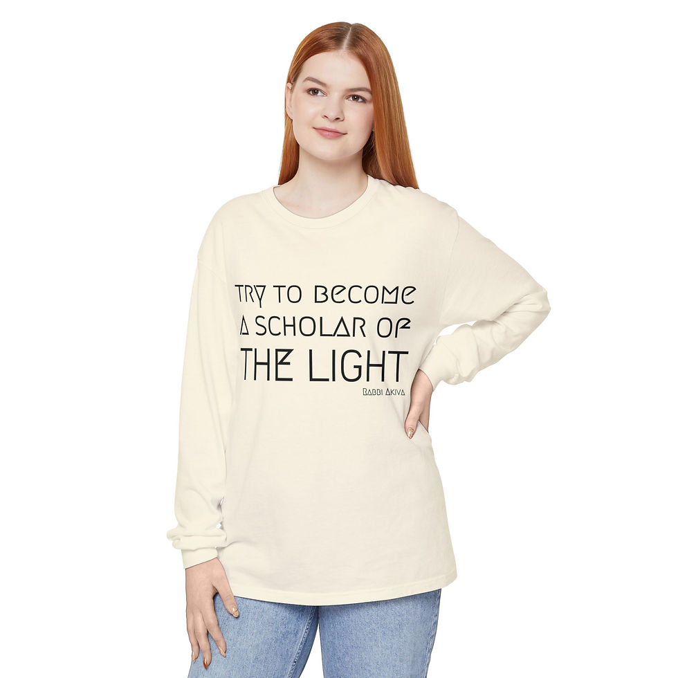 Thumbnail: "Scholar of the Light" Unisex Cotton Long Sleeve T-Shirt