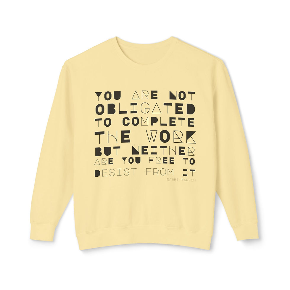 Thumbnail: "Do Not Desist From It" Unisex Lightweight Crewneck Sweatshirt