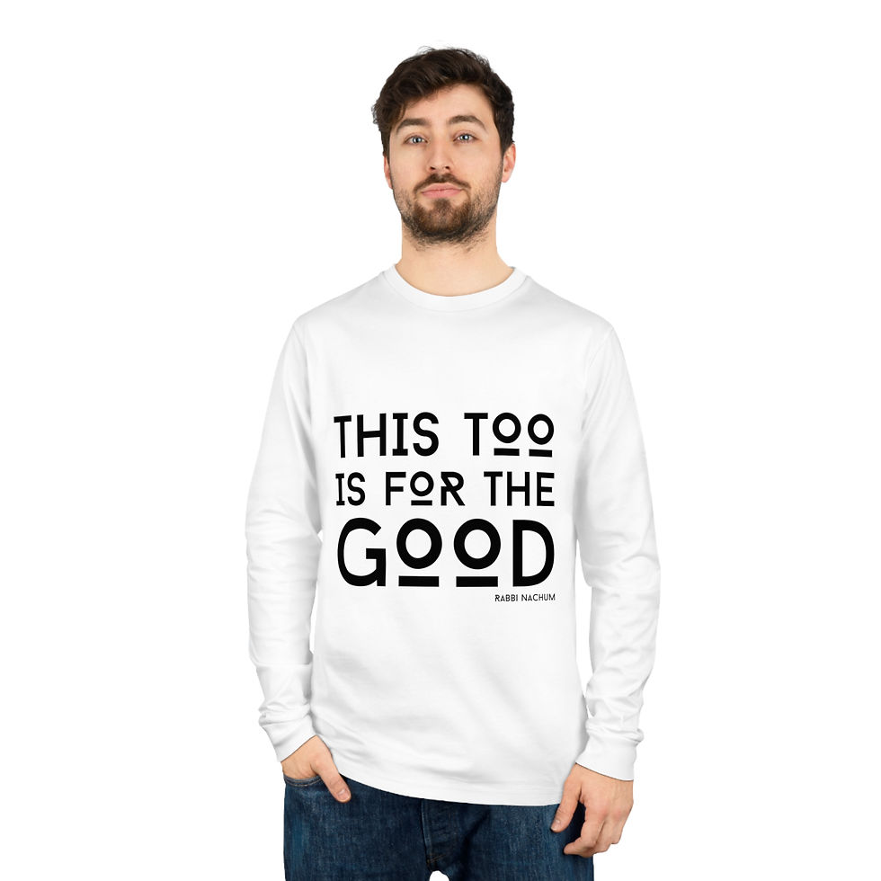 Thumbnail: "This Too is For the Good" Unisex Organic Long Sleeve Tee