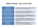 Las 5 vías de Santo Tomás