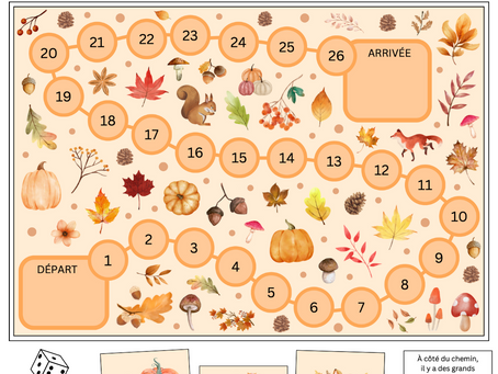 Jeu de lecture thème automne - C2