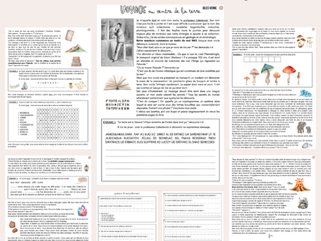 VOYAGE AU CENTRE DE LA TERRE - lecture suivie (C2, C3)