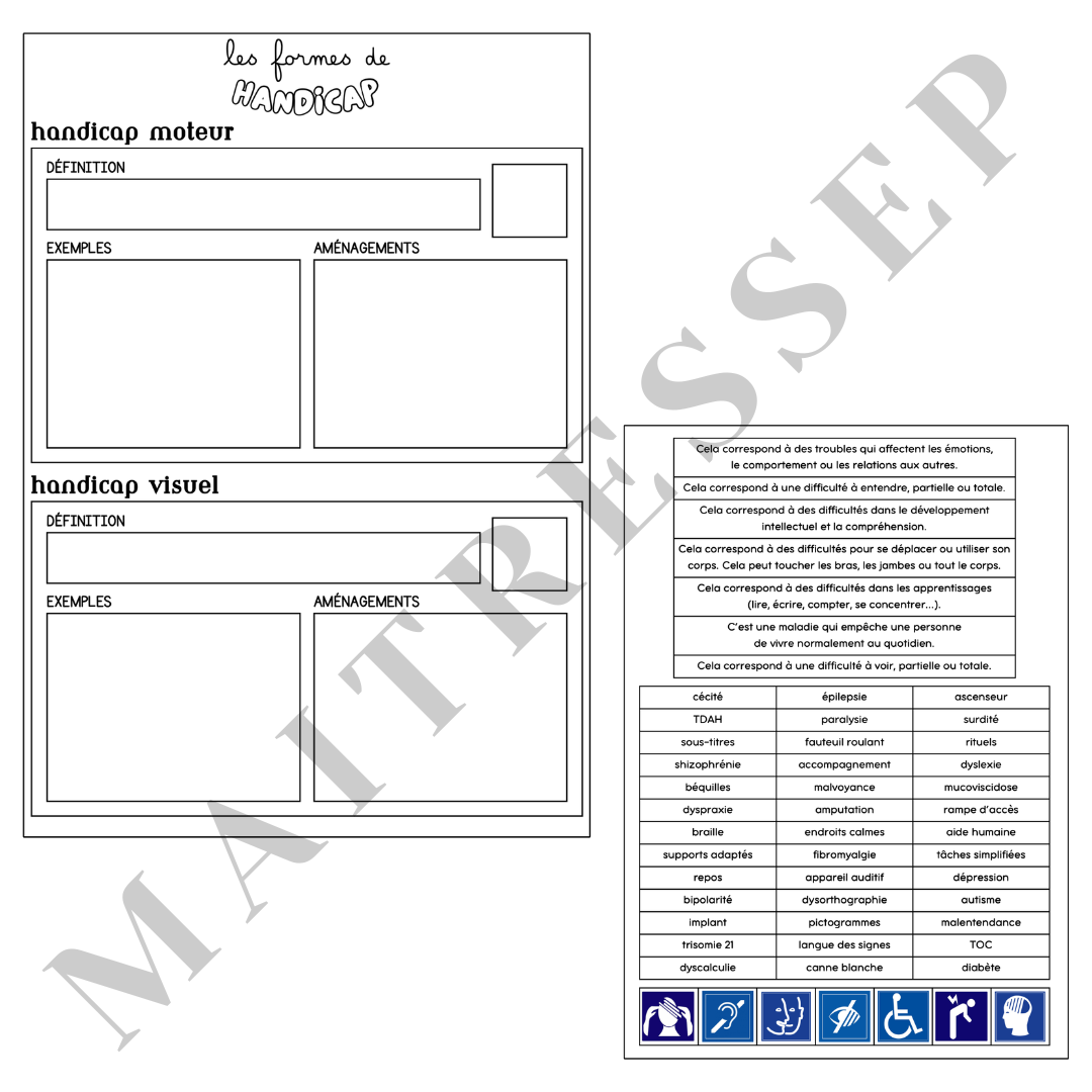 HANDICAP - fiche
