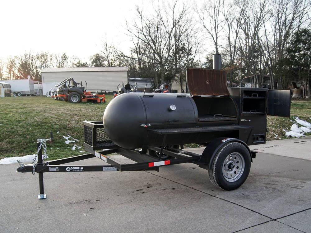 Mobile Offset Pipe Smoker Trailer