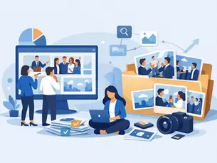 Cómo organizar fotos de un evento corporativo