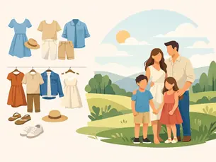 Qué vestir para fotos familiares exteriores