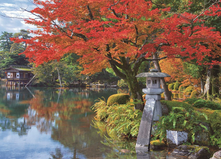 日本風景 紅葉之兼六園500塊 38 53cm Puzzle N Toys砌圖拼圖專門店